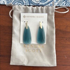 Kendra Scott Maize Blue-Green Earrings